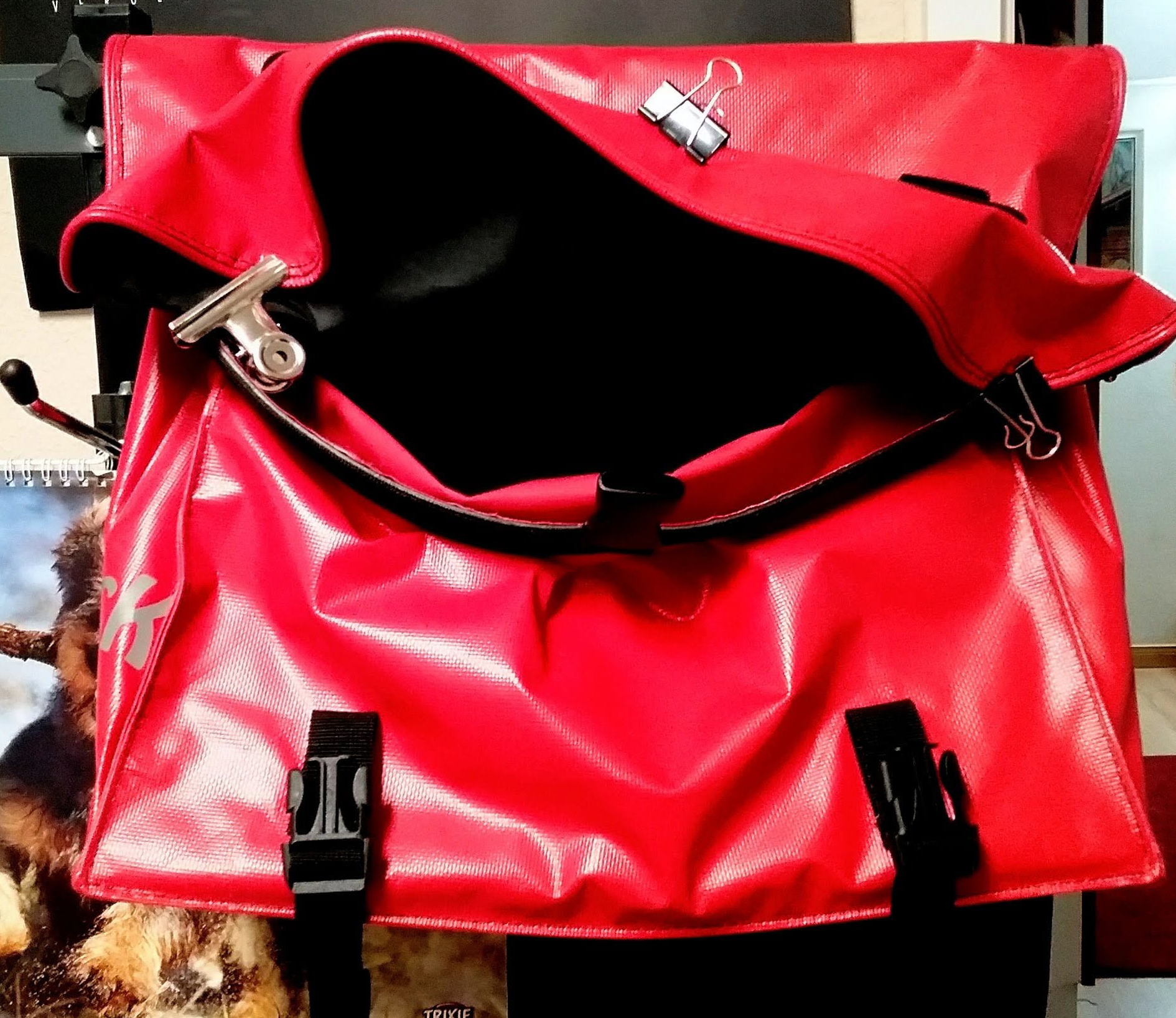 Fahrradtasche vor der Bearbeitung